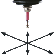 Universal 3-D-Taster, analog Schaft: DIN69871A SK40